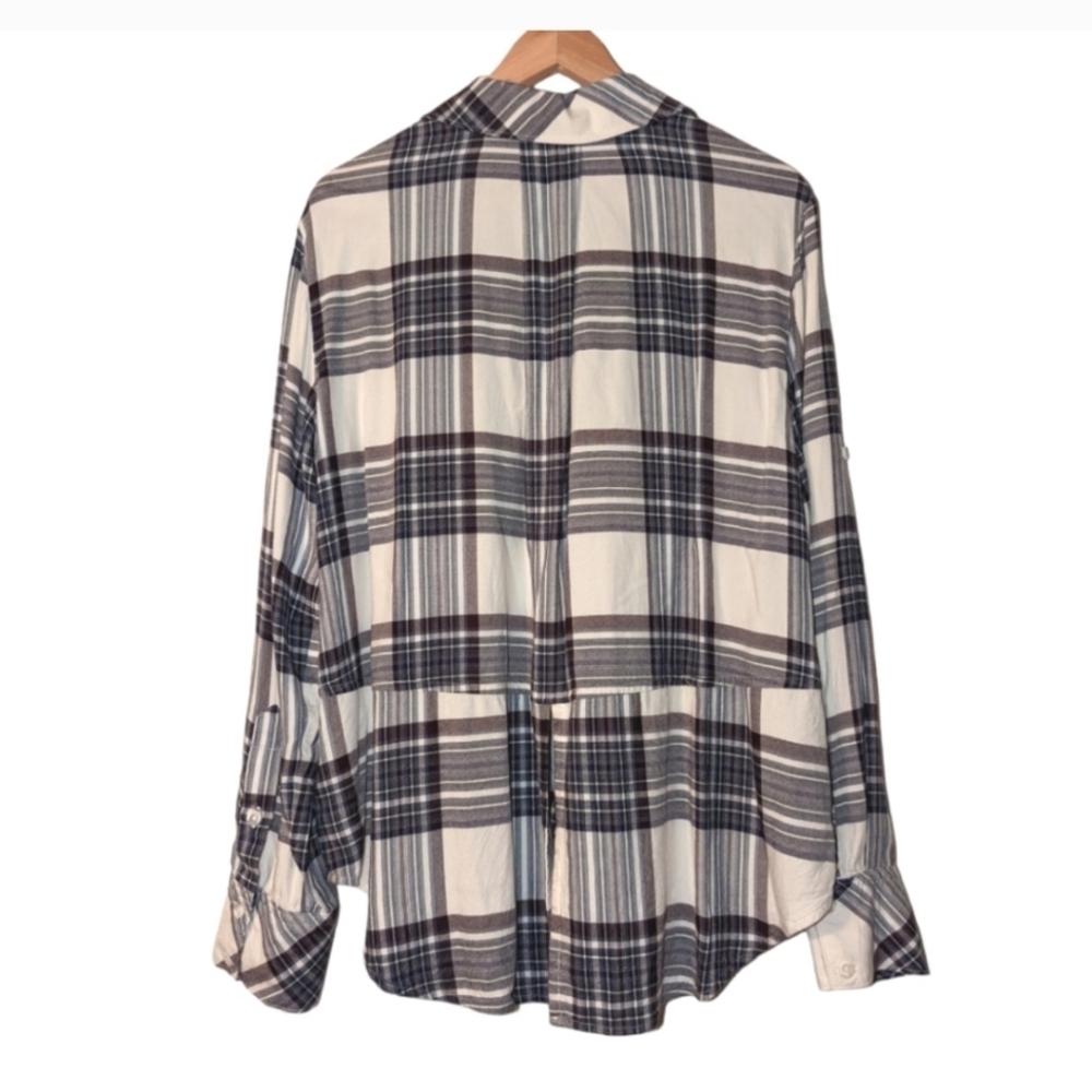 Cloth & Stone Plaid Button Down - Picture 6 of 14